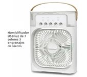 Portable Fan Air Conditioners USB Electric Fan LED Night Light Water Mist Fun 3 In 1 Air Cooler Humidifie For Home