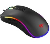 Havit MS300 Ratón Gaming con Luz RGB Programable, 4000 DPI Ajustable, 7 Botones, Sensor A3050, Diseño Ergonómico, Compatible con PC y Consolas - Mejore su Experiencia de Juego