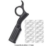 Razors Men Shaving Barber Tools Hair Razor and Blades Hair Remover Zinc Alloy Double Edge Razor Holder With 1 Blade