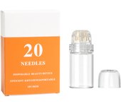 1/20pcs 0.25mm Hydra Roller 64pin/20pin Microneedle Roller Microinfusion Serum Applicator for Skin Care Hair Growth Derma Roller