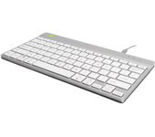 R-Go Tools Compact Break RGOCOFRWDWH teclado USB AZERTY Francés Blanco