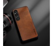 Case for Sony Xperia 1 III IV V VI 10 III IV V Design Simple Lightweight Durable Leather wood grain cover for Sony Xperia 10 VI