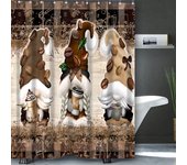 Sunflower Dwarf Bathroom  Shower Curtain Dwarf Waterproof fabric bathroom Curtain With 12 Hooks Sunflower Home Deco Free Ship