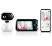Motorola Nursery Monitor de Video para Bebé  PIP1500 CONNECT 5.0" con Wi-Fi, Visión Nocturna Infrarroja, Comunicación Bidireccional y Monitoreo de Temperatura – Conexión Full HD 1080p