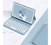 Round Cap Keyboard and Case for iPad 10 2022 10.9 Air 5 Air 4 10.2 Cover Pro 11 Pro 10.5 Air 3 Air 2 Wireless Keyboard Case