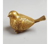 Figuras de pájaros encantadoras de latón, animales de cobre, estatua de gorrión, escultura, colección de manualidades, adorno de escritorio, accesorios de decoración de mesa de arena para el hogar, pisapapeles de estudio (A)