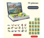 Magnetic Busy Book Matching Magnet Puzzles Baby Books Animals Dinosaur Numbers Montessori For Toddler 1 2 3 Years Gift Fot Kids