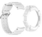 Silicone Case + Strap For Samsung Galaxy Watch 7 fit Watch7 40mm 44mm Armor Protective Case Watchband Band Case 2 in 1