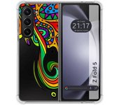 Funda Silicona Antigolpes para Samsung Galaxy Z Fold 5 5G diseño Colores Dibujos