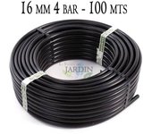 Suinga Tubo Polietileno Agrícola 16mm 4 Bar 100m Negro