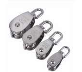 Stainless Steel Pulley M15/M20 M25 M32 M50 Single Wheel Swivel Lifting Rope Pulley Set  Lifting Wheel Tools