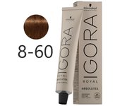 Schwarzkopf IGORA Royal Absolutes 8-60 Rubio Claro Chocolate Natural Cuidado del Cabello 60 ml