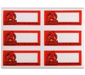 Marvel – Etiquetas Textiles Marcar Ropa – Pack 6 Etiquetas Tejidas – Vestir con Estilo – (licencia oficial) – The Avengers – Los Vengadores – Team – Equipo – Logo – Héroes – 5,5 x 2,7 cm. (para cada etiqueta) – Moda The Happy Patch