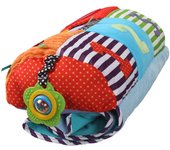 Manta para gatear para bebés Mamamiya, almohada, tapete de juego con mordedor de campana, tapete para gatear para bebés