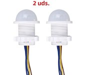 2PCS Infrared Body Sensor Switch PIR Sensor Detector Switch 110V 220V Automatic Induction Switch For Ceiling Lamp LED Lighting