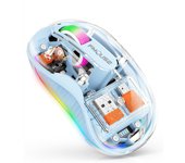 Ratón inalámbrico T30 2,4G, Luz RGB recargable, Ratón para Juguetes with DPI ajustable