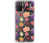 Tumundosmartphone Funda Silicona Antigolpes para Xiaomi POCO M3 / Redmi 9T diseño Dulces 01 Dibujos