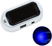 Car Fake Security Light Solar Powered Super Bright Simulated Dummy Alarm Blue/Red Light Wireless Warning Anti-Theft Caution Lamp
