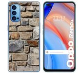 Tumundosmartphone Funda Gel Tpu para Oppo Reno 4 5G diseño Ladrillo 03 Dibujos