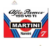 Martini Racing Metal Poster Plaque Metal Vintage Decor Retro Tin Sign Man Cave Decoration Bar Sign Garage Wall Decor Wall Art