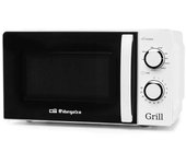 Microondas Orbegozo MIG2130/ 700W/ Capacidad 20L/ Función Grill/ Blanco