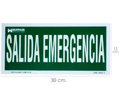 SANCO STORE - WOLFPACK LINEA PROFESIONAL Cartel Salida De Emergencia 15x30 cm.