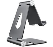 Aisens soporte de sobremesa tamaño m ajustable (2 pivotes) para movil / tablet - color gris