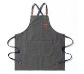 Sleeveless Canvas Apron Home Kitchen Gardening Cowboy Work Dress Women's Kitchen Restaurant Work Apron