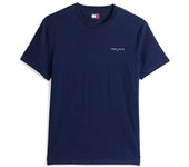 Camiseta Tommy Slim Linear Hombre Azul