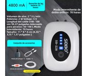 SOBO Aquarium Fish Tank Oxygen Air Pump Compressor Charging Silent USB with Battery Portable Fishing Oxygenator 6000mA Outdoor