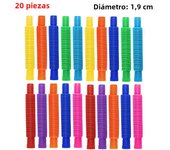 10-30PCS Colorful Telescopic Tubes Fidget Toys Plastic Sensory Pop Tubes Stress Relief Toys Adults Decompression Kids Toys Gifts