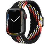 Braided Loop For Apple watch Strap 44mm 40mm 45mm 41mm 42mm 38mm 49mm Elastic Solo bracelet iWatch series 7 se 4 6 Ultra 8 Band