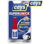 Ceys Adhesivo Instantáneo SUPERUNICK PODER INMEDIATO 6gr 504003 - Rápido y Fuerte