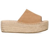 Zueco plataforma Etika para mujer 10010 color camel
