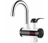 Grifo de Agua Caliente Instantáneo de 3000W con Pantalla Digital LED, Blanco y Negro SSITO