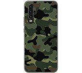 Tumundosmartphone Funda Gel Tpu para Huawei P30 diseño Camuflaje Dibujos