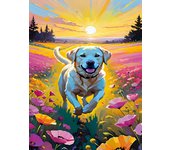 Full Round Diamond embroidery Cross stitch mosaic 5D DIY Diamond Painting Sunflower flower cute dog husky bulldog puppy