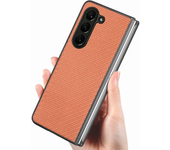 Carbon Fibre Leather Case for Samsung Galaxy Z Fold 6 Fold5 Fold4 Fold3 Fold2 5G Ultra Slim Durable Hard Protection Cover