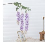 Artificial Flowers Silk Wisteria Vine Fake Silk Hanging Rattan Flower For Wedding Party Garden Outdoor Greenery Home Wall Decor