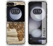 Funda Silicona para Samsung Galaxy Z Flip 5 5G diseño Madera 07 Dibujos
