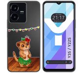 Funda Silicona Transparente para Vivo Y35 / Y22s diseño Suricata Dibujos