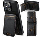 SUTENI Card Holder Leather Magnetic Pocket Cover Wallet Phone Case For iPhone X XS XR 11 12 13 14 15 Plus 16 Pro Max