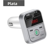 Opansten Car Bluetooth 5.0 FM Transmitter Receiver TF Handsfree Car Kit 2.1A Dual USB Car Charger Audio Wireless Car Adapter
