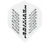 Plumas Pentathlon Standard Números Blanca 2416Marca,Pentathlon,Geometria,Standard,Micrones,.75Dardos,Plumas,Plumas Pentathlon