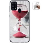 Tumundosmartphone Funda Gel Tpu para Samsung Galaxy M31 diseño Reloj Dibujos