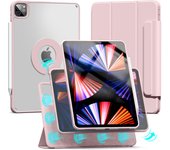 ZOYU For iPad Air 4/5 10.9 Pro 11 12.9 inch Magnetic Case, For iPad Mini 6 10.2 9th 8th 7th Gen Rotate 360°Detachable Back Case