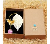 Porcheddu Marcapágines de metal with Pluma Form: Gift perfecto para el Día DE LA Madre, accesorio Literario elegant Y Ayuda de Lectura elegant para lectores y Amantes de los libros, con Caja de regalo
