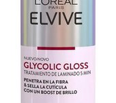 Tratamiento de Laminado L'Oréal Paris Elvive Glycolic Gloss para un Brillo Espejo en Solo 5 Minutos - Cabello Radiante y Suave【ROUA】