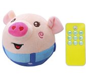 Cartoon Pig Dog Ball Washable Talking Moving Dog Ball Toy USB Rechargeable Pet Bouncing Balls for Dogs Cats