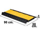 SANCO STORE - WOLFPACK LINEA PROFESIONAL Pasacables Para Suelo 5 Canales 90x50x5 cm.